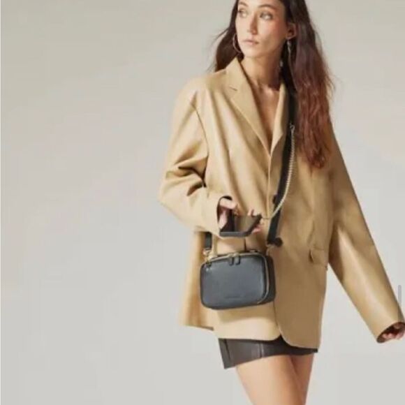 Bandolier cameron convertible crossbody bag & matching curb chain w/shoulder str - Picture 3 of 13